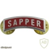 Army Sapper Tab, metal img40673