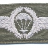 WEST GERMANY Bundeswehr - Army Parachutist wings, Senior, cloth, olive green, 1966-1983