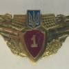 Ukrainian Air Defence Forces qualification badge, 1st grade, 1999-2005