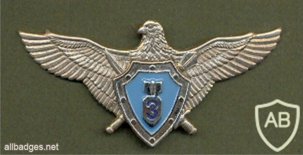 Ukrainian Air Force navigator 3rd class qualification badge, after 2005 img40956