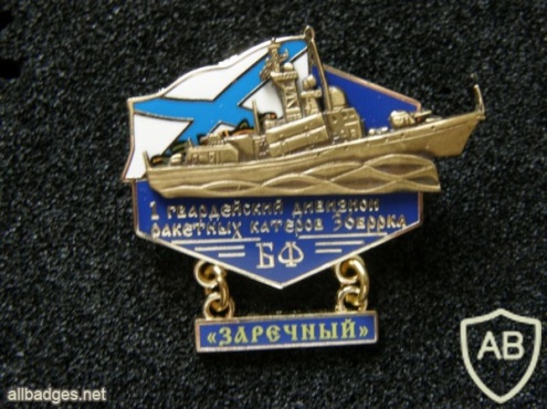Russian Navy Baltic Fleet 36th Missile Ship Brigade 1st Guards Missile Boat Battalion, "Zarechnyi" ship memorable badge img41243