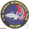 NORWAY - Royal Norwegian Air Force, Ørland Main Air Station F-16 Avionics Maintenance Team sleeve patch img41267