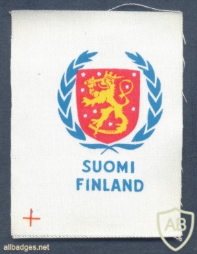 UNITED NATIONS - Finland peacekeeping contingents generic patch sleeve patch, printed img41311