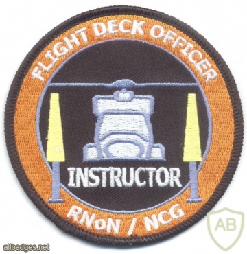 NORWAY - Royal Norwegian Navy / Coast Guard - Flight Deck Officer Instructor sleeve patch img41453