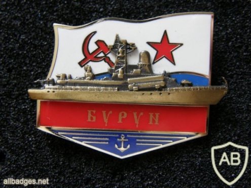 USSR Navy Baltic fleet 36th Brigade 485th battalion "Burun" small rocket ship badge img41474
