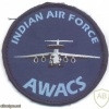 INDIA Indian Air Force AWACS sleeve patch, blue img42058