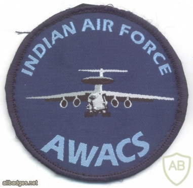 INDIA Indian Air Force AWACS sleeve patch, blue img42058