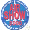 Radom (Poland) International Air Show 2000 sleeve patch