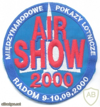 Radom (Poland) International Air Show 2000 sleeve patch img42076