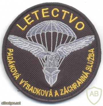 SLOVAK REPUBLIC Air Force Airborne Search and Rescue Service sleeve patch, black img42413