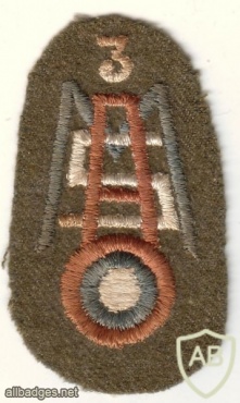 US Army Air Mechanic Service 3rd Regiment cloth badge, WWI img43358
