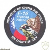 TAIWAN Republic of China ( ROC ) Air Force F-16 "Fighting Falcon" sleeve patch