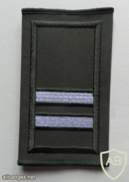 Irish Army Senior Cadet shoulder rank, subdued img44539