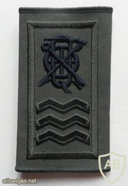 Irish Army Company Quartermaster Sergeant shoulder rank, subdued img44536