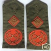 Irish Army Major-General shoulder rank, cloth, colored