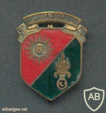 French Foreign Legion 3rd Infantry Regiment 2nd Battalion 6th Company pocket badge, type 1 img44734