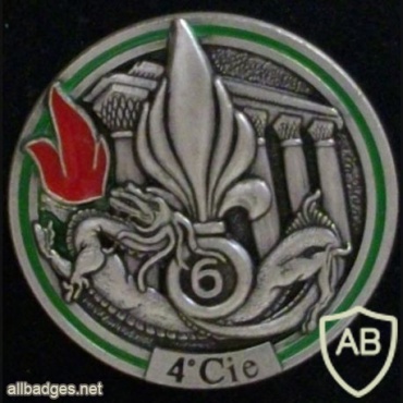 French Foreign Legion 6th Engineer Regiment 4th Company pocket badge img44737