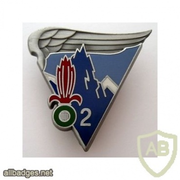 French Foreign Legion 2nd Parachute Regiment 2nd Company pocket badge, type 1 img44753
