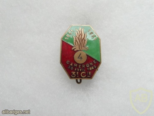 French Foreign Legion 4th Infantry Regiment 3rd Company pocket badge, type 1 img44858