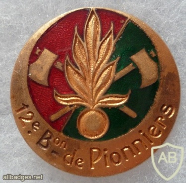 French Foreign Legion 12th Pioneers Battalion pocket badge img45024
