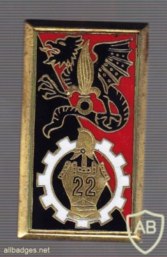 French Foreign Legion 22nd Engineer Battalion pocket badge img45083