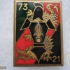 French Foreign Legion 73rd Engineer Battalion 21st Company badge