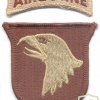 US Army 101st Airborne Division patch, desert img45458