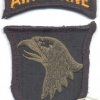 US Army 101st Airborne Division patch, subdued