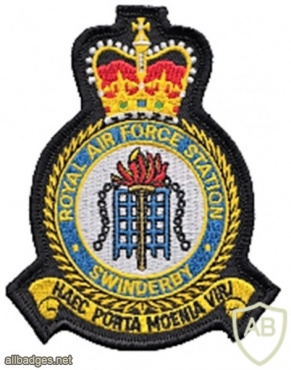 Royal Air Force Station Swinderby blazer badge, Queen's crown img45863