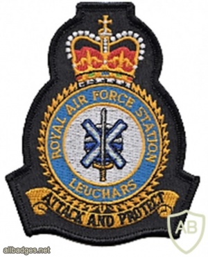 Royal Air Force Station Leuchars blazer badge, Queen's crown img45861