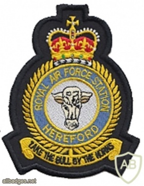 Royal Air Force Station Hereford blazer badge, Queen's crown img45860
