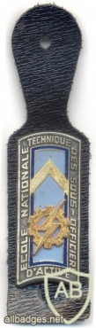 FRANCE National Active Non-Commisionned Officers Technical School pocket badge img47293