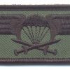 FINLAND Parachutist qualification jump wings, subdued, cloth