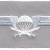 FINLAND Parachutist qualification jump wings, Class II, cloth