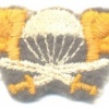 FINLAND Parachutist qualification jump wings, 1st Class, cloth