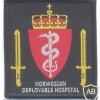 NATO - Norwegian Deployable Hospital sleeve patch, type 1, full color img47571