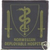 NATO - Norwegian Deployable Hospital sleeve patch, type 2, subdued img47573