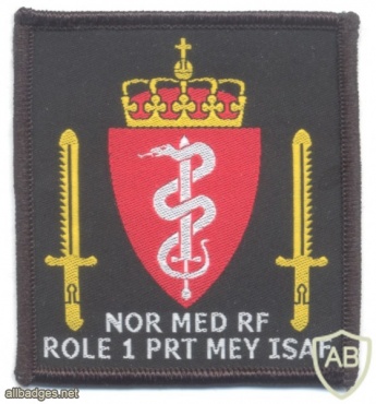 NATO - ISAF - Norwegian Provincial Reconstruction Team Meymaneh Role 1 Medical Reaction Force sleeve patch (2004-2012), full color img47567