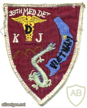 39th Medical Detachment patch, Vietnamese machine embroidered patch img47680