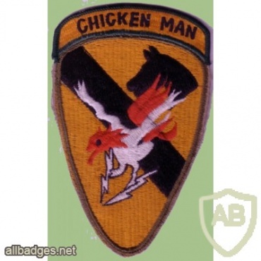 1st Cavalry Division Company A 227th AHB patch with Chicken Man tab img48189
