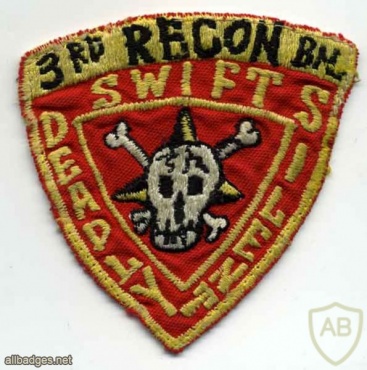 USMC 3rd RECON Battalion patch, Vietnam img48291