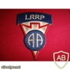 82nd AIRBORNE Division Long Range Recon Patrol LRRP patch