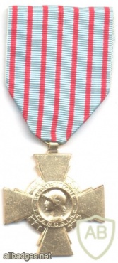 FRANCE Combatant's Cross medal, gold img48503