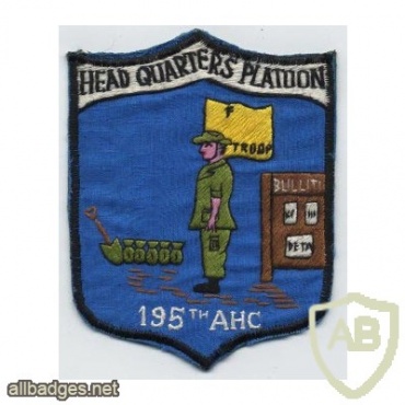 195th Assault Helicopter Company Headquarters Platoon patch img48583