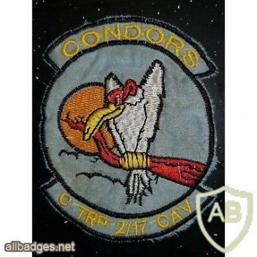2nd Squadron, 17th Cavalry Regiment, C Troop Condors patch img48658