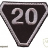 Slovenia Army 20. motorized battalion patch, triangle img48749