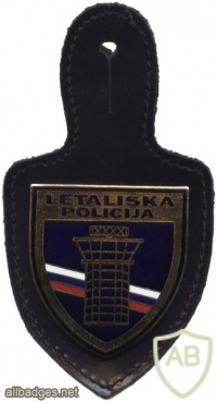 Slovenian police - airport police pocket badge img48981