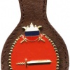 Slovenian army - chief of department (first production) badge in one piece with slovenian army logo