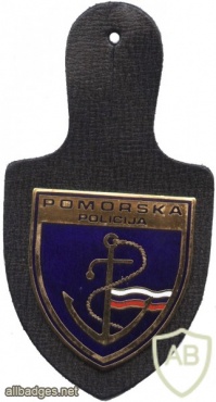 Slovenian police - maritime police pocket badge img48990