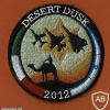 תרגיל ישראלי איטלקי בעובדה 2012 -DESERT DUSK הפאץ' האיטלקי